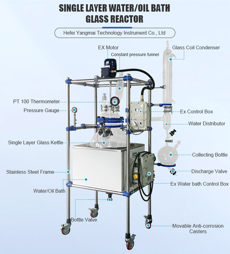50L Spherical Glass Reactor 50L Spherical Glass Reactor